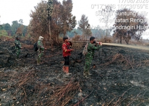 Semarak Perayaan Hari HUT RI Ke-81Babinsa Koramil 01/Rengat Bersama Tim Padamkan Karhutla di