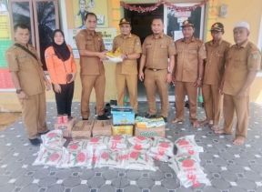 Pemkab Asahan Salurkan Bantuan Musibah Banjir Pada Masyarakat Desa Sei - Dua Hulu