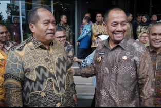 Bupati Asahan Hadiri Serah Terima Jabatan Kepala BPK Perwakilan Provinsi Sumatera Utara