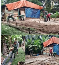 Pra TMMD Ke - 127 Kodim 0302/Inhu-Kuansing Telah Dimulai DiTandai Dengan Bangun RTLH