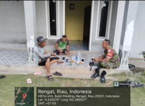 Babinsa Terus Melaksanakan Komsos Dengan Warga Binaan.