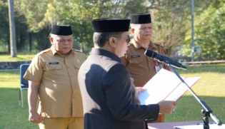 Sekda Lantik Dua Pejabat Administrator, Tekankan Profesionalisme ASN