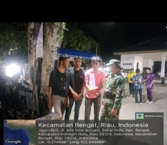 Wujudkan Suasana Kondusif Wilayah Kecamatan Rengat Babinsa Rutin Lakukan Patroli