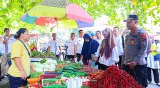 Kapolres Tebing Tinggi Cek dan Pastikan Ketersediaan Kebutuhan Pokok Selama Ramadhan