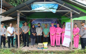 Kapolres Tebing Tinggi Pimpin Bakti Sosial dalam Rangka HUT Bhayangkara ke 80