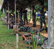 Latbakjatri  Selama Dua Hari Diikuti ini Seluruh Prajurit Kodim 0302/Inhu Guna Pelihara Kemampuan.