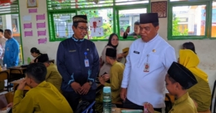 Badan Gizi Nasional bersama Kementerian Kelautan dan Perikanan Uji Coba Makan siang Gratis Bergizi di SMP Negeri 3 Pekanbaru