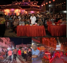 Warga Kota Rengat Padati Tahun Baru Imlek 2577 Dikota Rengat, Kapolres Inhu Pimpin Pengamanan Pawainya