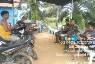 Jalankan Komsos Secara Rutin , Ini Kata Babinsa Kopka Chandra