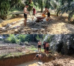 Satgas Jembatan Fokuskan Kerjaan Vital, Pembuatan Pondasi Dan Rangkai Besi