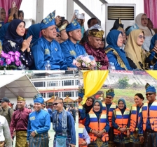 Dandim 0302/Inhu Hadiri Pembukaan Festival Pacu Jalur Tradisional Kabupaten Kuansing