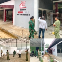 Dandim 0302/Inhu Cek Langsung Pembangunan KDKMP di Lambang Sari LimaKecamatan Lirik