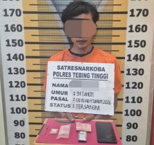 Sat Resnarkoba Polres Tebing Tinggi Gagalkan Peredaran Sabu, Satu Pelaku Diamankan