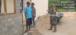 Jalin hubungan baik Babinsa koramil 01/Rengat Bersilahturami Di Kelurhan Kamdag