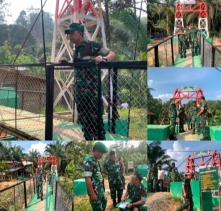 Irdam XIX/Tuanku Tambusai Tinjau Kondisi Jembatan Desa Ringin dan Rantau Langsat