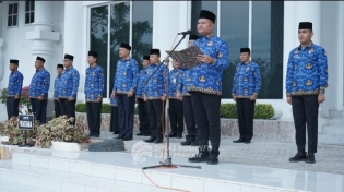 Wakil Bupati Asahan Pimpin Upacara HKN