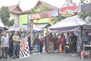 Dandim 0302/Inhu - Kuansing Hadiri Pembukaan Presisi Time Drag Bike Indragiri 2025 Dalam Rangka HUT Bhayangkara Ke - 79