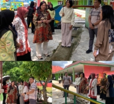 Dandim 0302/Inhu Dampingi Kunker  Ketua YKJ Cabang XXV/TT Tinjau TK Kartika 1-51 Dan Rumdis Prajurit