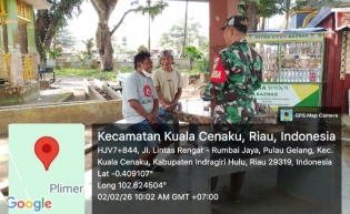 Melalui Komsos Babinsa Koramil 01/Rengat Dapat Tingkatkan Kanunggalan TNI Dan Rakyat Di Desa  Binaan