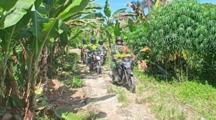 Antisipasi Karhutla, Babinsa Koramil 01/Rengat Kopda Rudi W Siagian Gelar Patroli dan Sosialisasi Di Desa Rawa Bangun