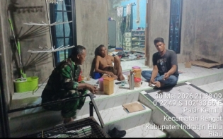 Tetap Jalin Keakraban Dengan Warga Binaan Disela Waktunya Saat Patroli