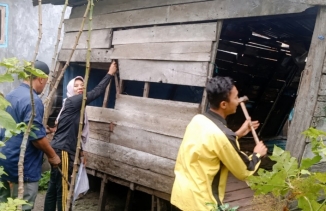 Camat Sei Kepayang Barat Kabupaten Asahan Monitoring Pembangunan RTLH