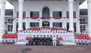 Wakil Bupati Asahan Kukuhkan Paskibraka Kabupaten Asahan