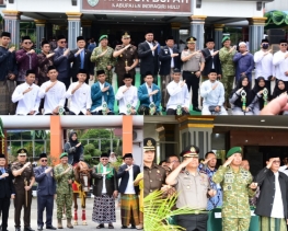 Dandim 0302/Inhu Hadiri Upacara Peringatan Sumpah Pemuda ke 98 di Halaman Kantor Bupati