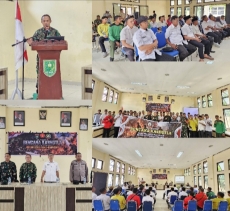 Tim Mabesad dan Pasis Seskoad Sosialisasikan Pencegahan Karhutla di Kuala Cenaku