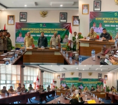Dandim 0302/Inhu Diwakili Oleh Pasi Log Hadiri Rapat GTRA dan Penyelesaian Konflik Agraria di Inhu