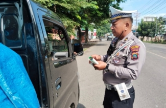 Polres Tebing Tinggi Bersama UPT Samsat Razia Gabungan Pajak Kendaraan Bermotor