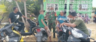 Dekatnya Babinsa Dan warganya Terlihat Saat Komsos Yang Dilaksanakan.