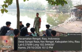 Peduli Generasi Muda, Babinsa Koramil 01/Rengat Sosialisasikan Bahaya Narkoba