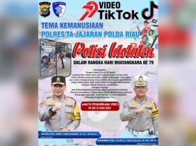 Sambut Hari Bhayangkara ke-79, Ditlantas Polda Riau Gelar Lomba Video TikTok Bertema Kemanusiaan