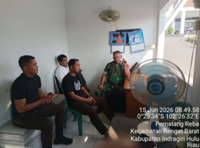 Babinsa Selalu Tetap Jaga Hubungan Yang Baik Dengan Mitra Karib Diwilayahnys