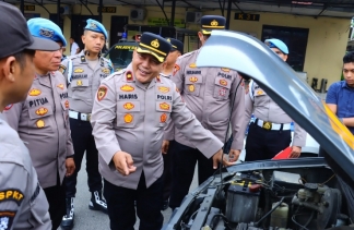 Polres Tebing Tinggi Gelar Apel Kesiapan Penanganan Karhutla