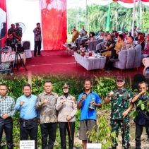 Kapolres Tebing Tinggi Hadiri Ground Breaking Jembatan Armco di Dolok Merawan