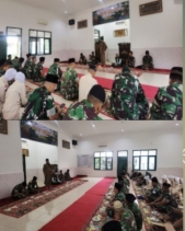 Kodim 0302/Inhu Peringati Isra Mi’raj 1447 H di Mushalla An Nur Asrama Kodim