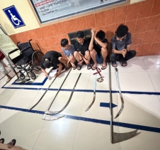 KRYD Polres Asahan Amankan Lima Remaja Beserta Sejumlah Sajam