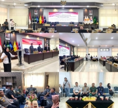 Dandim 0302/Inhu Diwakili Pasi Log Hadiri Rapat Paripurna DPRD Inhu Setujui Ranperda Pertanggung Jawaban APBD 2025