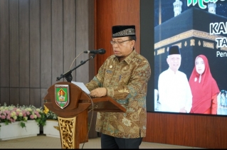 Sekretaris Daerah Kabupaten Asahan Buka Manasik Haji