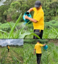 Wujudkan Program Hanpangan Polsek Lirik Bersama Kelompok Tani Manfaatkan Lahan PT.Pertamina EP Lirik