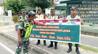 Menjaga Ancaman Kebakaran Tidak Hanya Petugas Akan Tetapi Juga Masyarakat Saling Kerjasama.