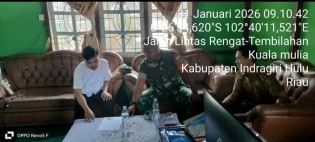 TNI Dan Perangkat Desa Jalin Dengan Mengedepankan Komsos Saat Diwilayah Binaanya