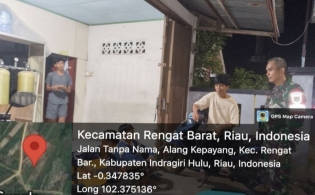 Patroli Malam, Upaya Babinsa Koramil 01/Rengat Ciptakan Wilayah Kondusif