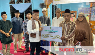 Safari Ramadhan di Desa Lukun, Bupati Asmar Pastikan Pembangunan Jalan Poros Dilanjutkan 2025