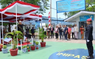 Ikuti Upacara di Lapas Kelas II B, Kapolres Tebing Tinggi Saksikan Pemberian Remisi Narapidana