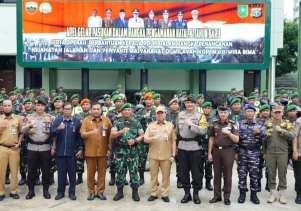 Danrem 031/WB Pimpin Apel Gelar Pasukan Dalam Rangka Pengamanan Natal dan Tahun Baru