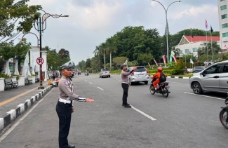 Weekend Aman dan Lancar, Polantas Karib Intensifkan Patroli di Jalan Protokol dan Jalur Tol
