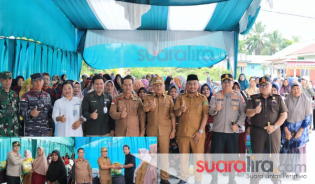 Bupati Asmar Resmikan Gerakan Pangan Murah di Desa Alah Air Timur, Ringankan Beban Masyarakat di Tengah Inflasi